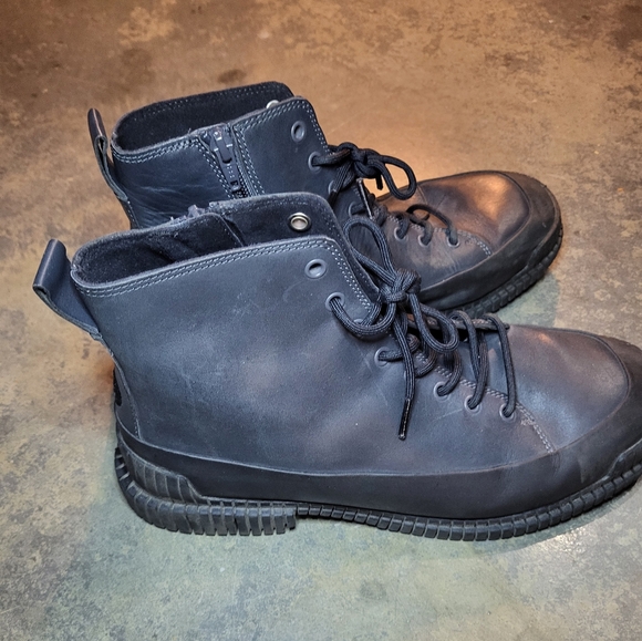Camper Black Ankle Lace Up Boot with ankle zipper size EU43 - Picture 2 of 5